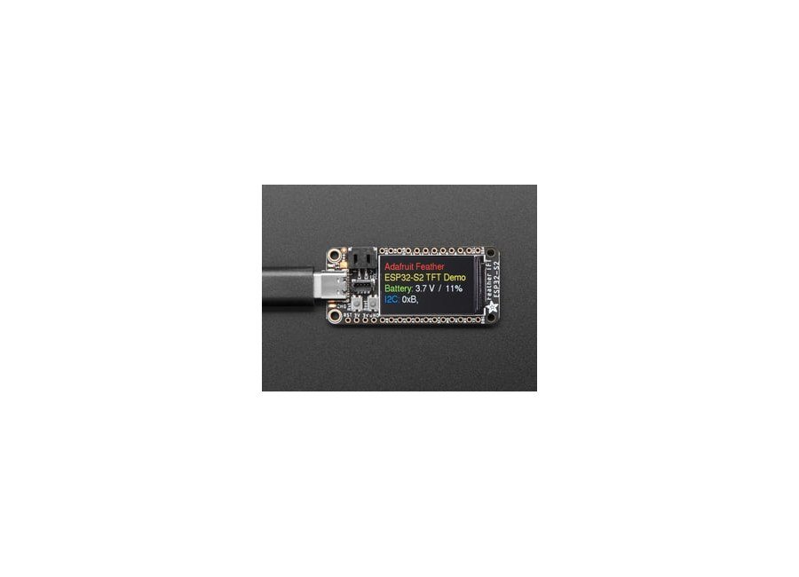 Adafruit ESP32-S2 TFT Feather - 4MB Flash, 2MB PSRAM, STEMMA QT.